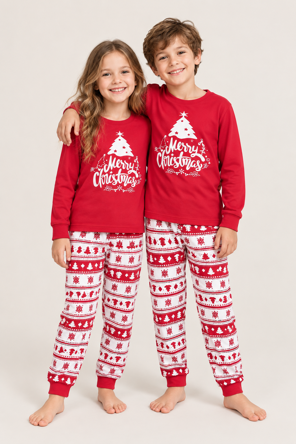 Jolene | Matching Family Christmas Pajamas in Green and Red