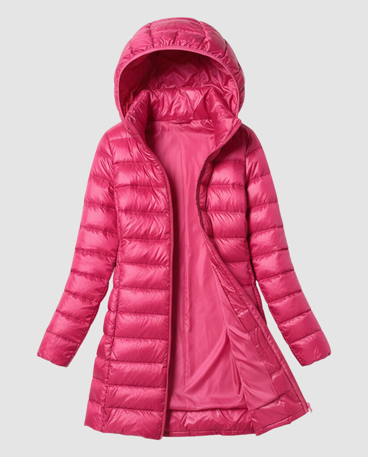 Women's Lightweight Hooded Puffer Jacket – Packable Quilted Jacket for Travel