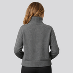 Willa | Women Merino Wool Blend Fuzzy Oversized Turtleneck Sweater
