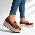 Orthopedic Platforms – Women's Slip-On Flatform Shoes with Cushioned Arch Support