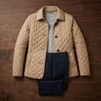 Women's Quilted Button-Up Jacket – Relaxed Fit Lightweight Fall Jacket