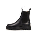 Chelsea Boots Women – Chunky Platform Lug Sole Leather Ankle Footwear