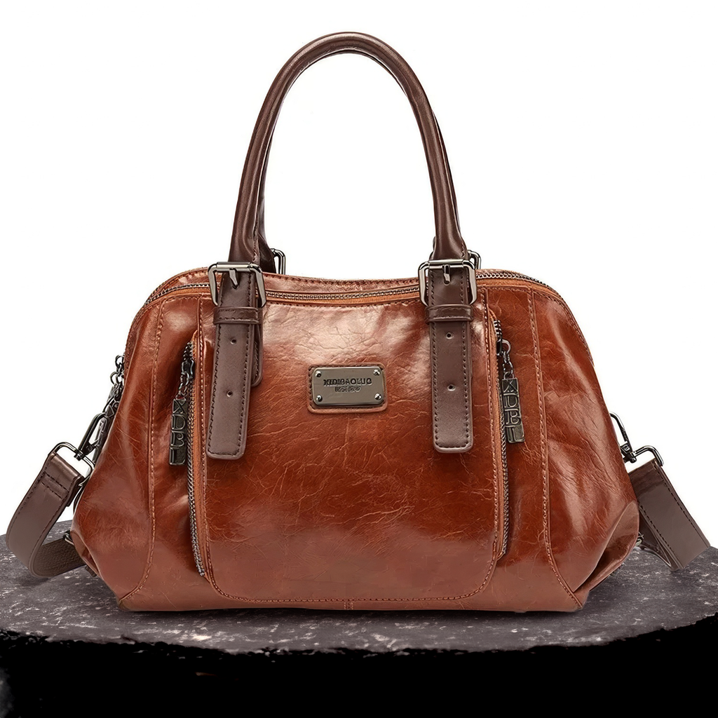 Women's Structured Statement Handbag – Timeless Everyday Bag in 4 Colors
