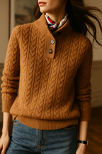 Women's Button-Up Cashmere Sweater