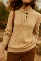 Women's Button-Up Cashmere Sweater