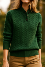 Women's Button-Up Cashmere Sweater
