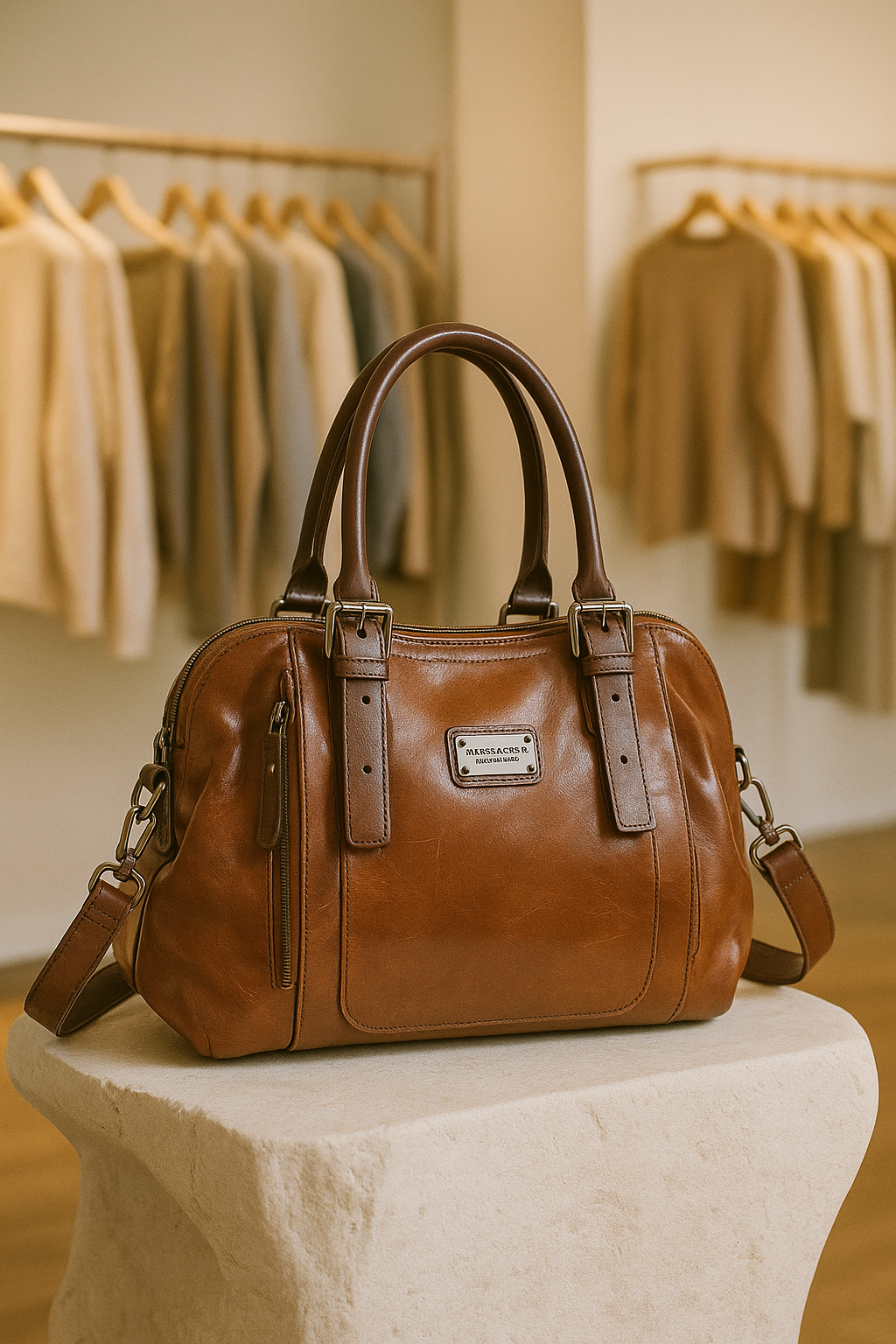Women's Structured Statement Handbag – Timeless Everyday Bag in 4 Colors