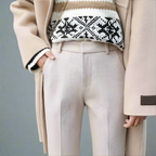 Camille | Women High Waist Straight Leg Tailored Trousers