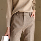 Camille | Women High Waist Straight Leg Tailored Trousers