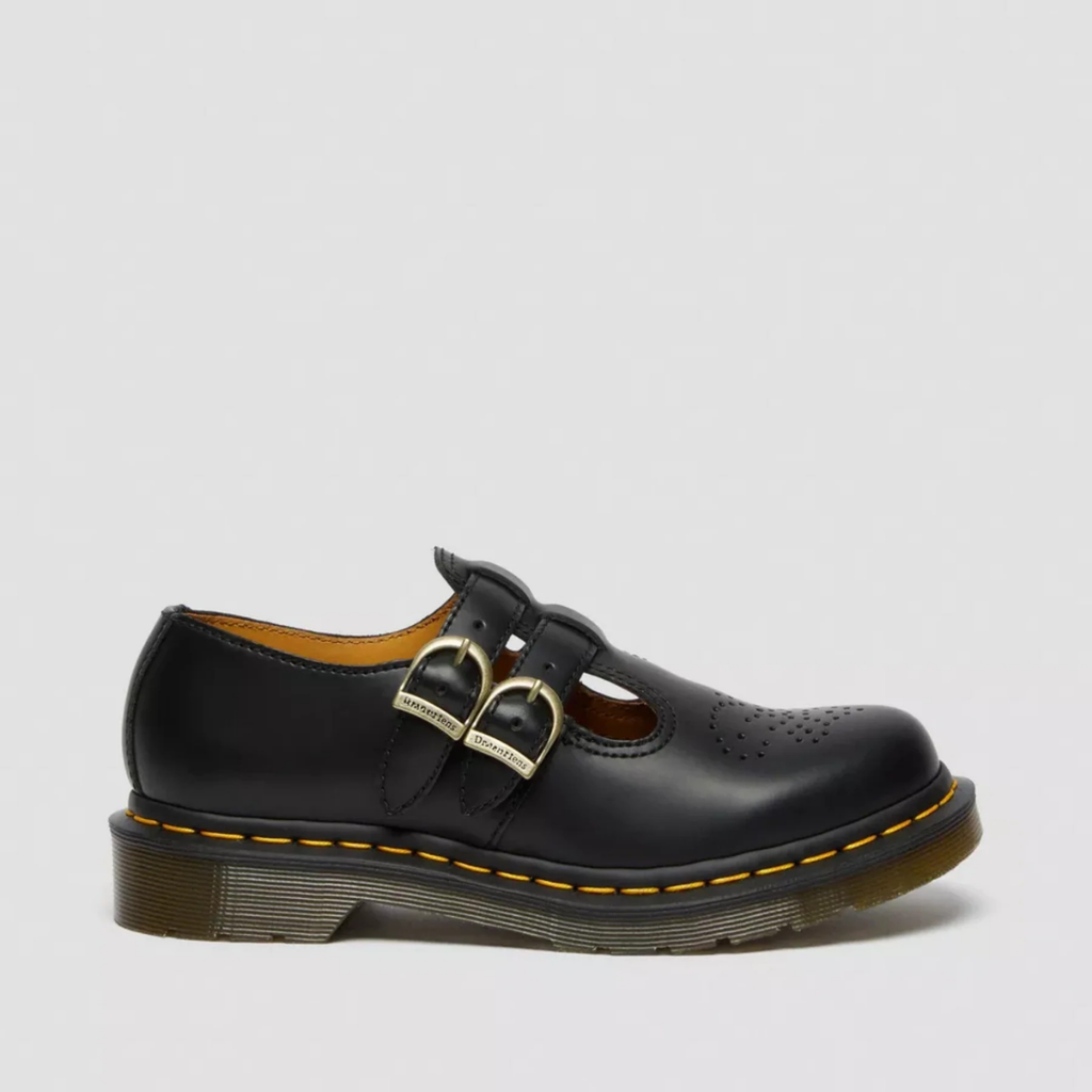 Women's Double Buckle Mary Jane Flats – Chunky Sole Round Toe Shoes
