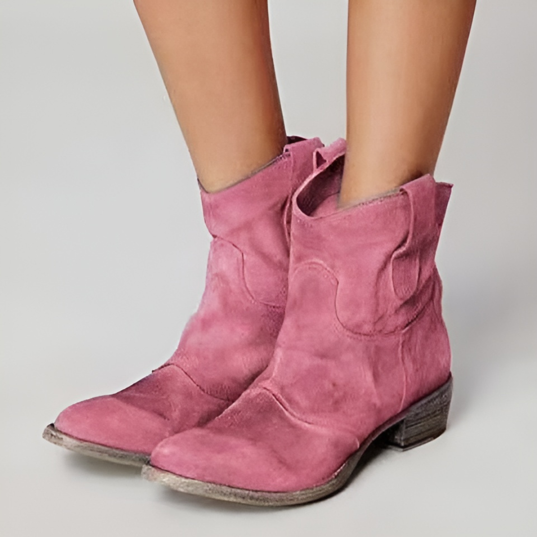 Women's Suede-Look Ankle Boots – Sleek Everyday Booties in 8 Colors