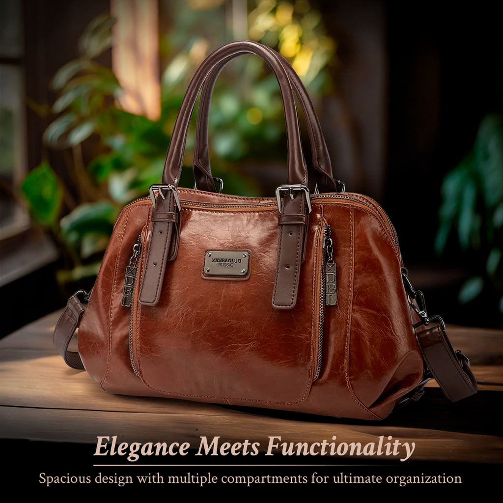 Women's Structured Statement Handbag – Timeless Everyday Bag in 4 Colors