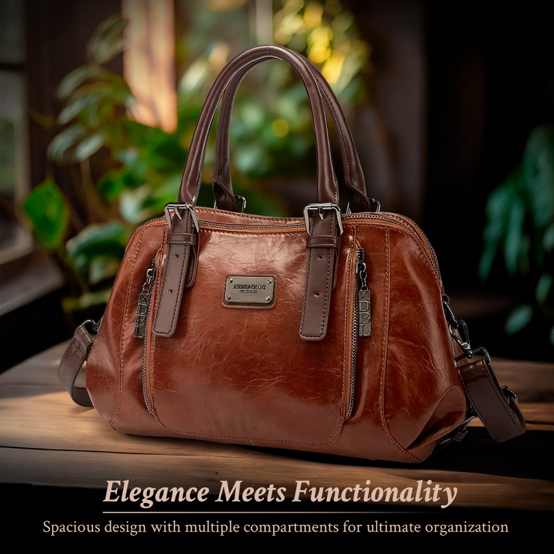 Women's Structured Statement Handbag – Timeless Everyday Bag in 4 Colors