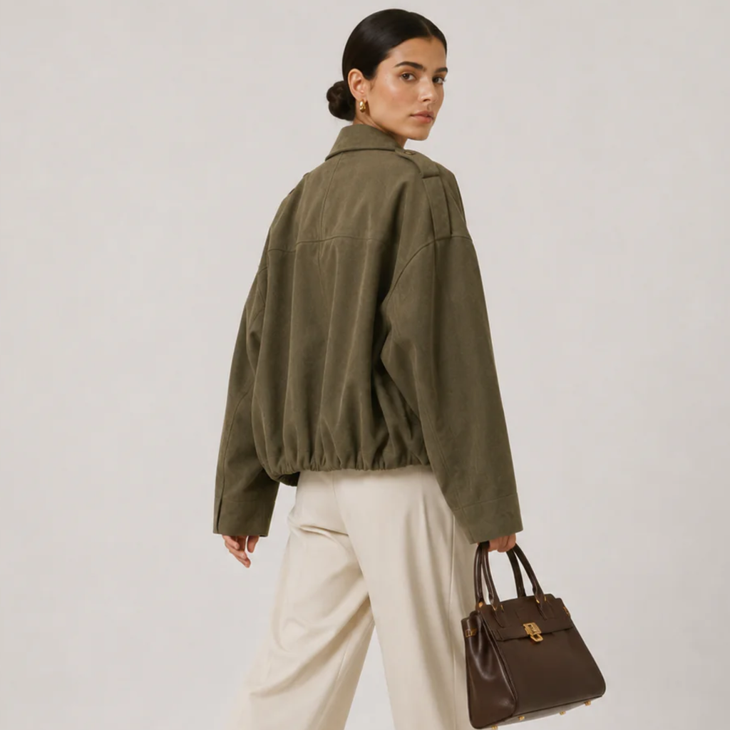Women's Relaxed Fit Jacket Timeless Refined Outerwear