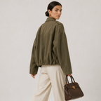 Women's Relaxed Fit Jacket Timeless Refined Outerwear