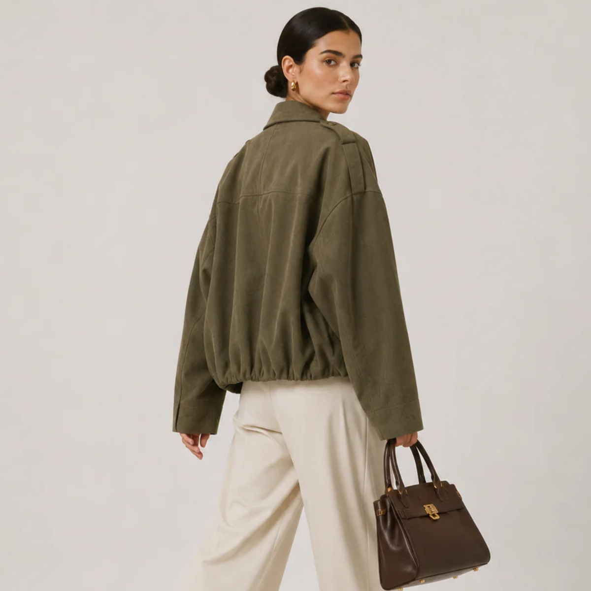 Women's Relaxed Fit Jacket Timeless Refined Outerwear