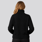 Willa | Women Merino Wool Blend Fuzzy Oversized Turtleneck Sweater