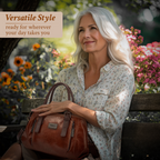 Women's Structured Statement Handbag – Timeless Everyday Bag in 4 Colors