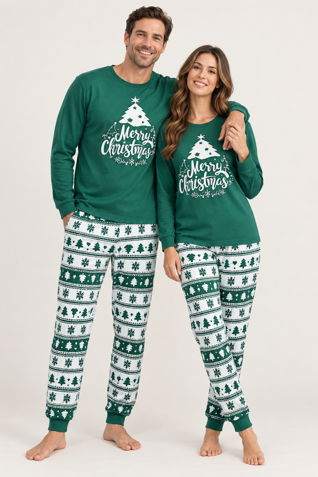 Jolene | Matching Family Christmas Pajamas in Green and Red
