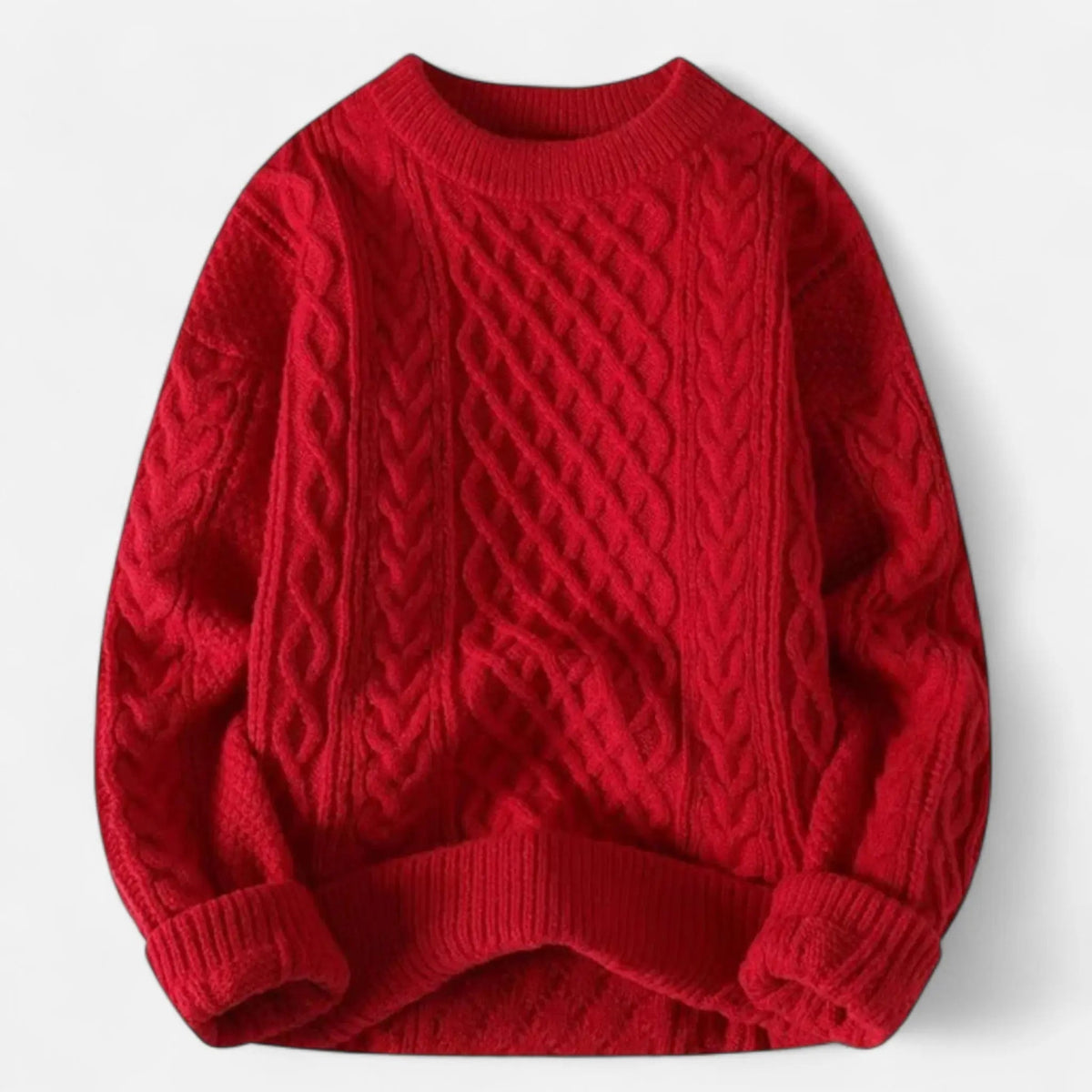 Women's Textured Knit Crewneck Sweater – Long Sleeve Pullover