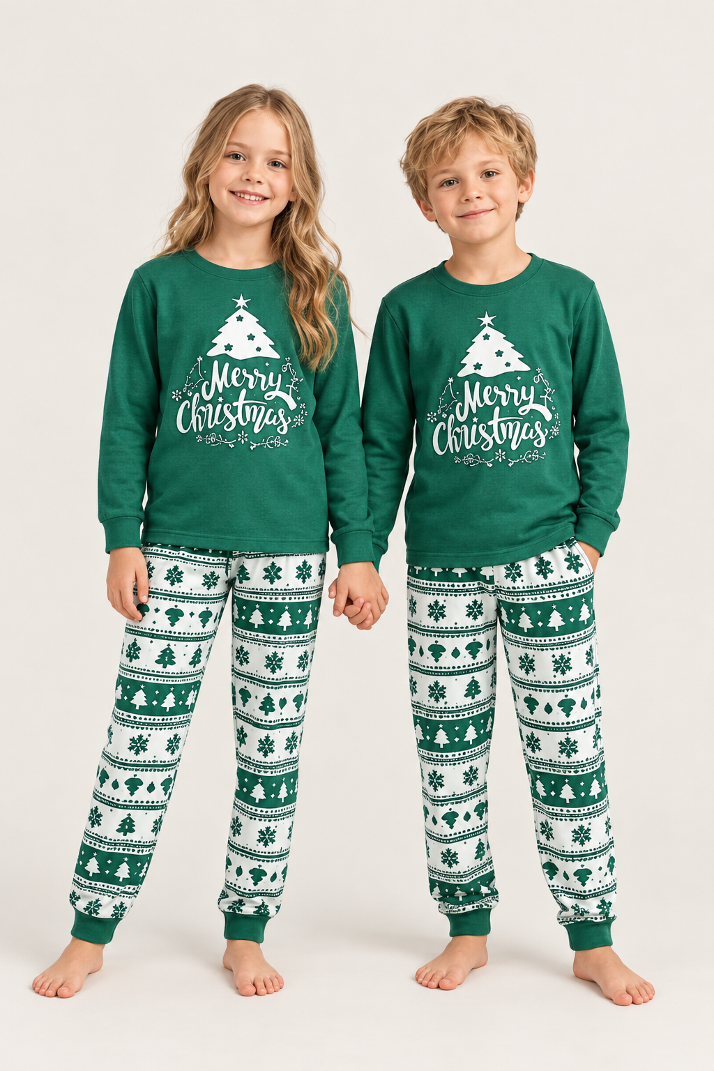 Jolene | Matching Family Christmas Pajamas in Green and Red