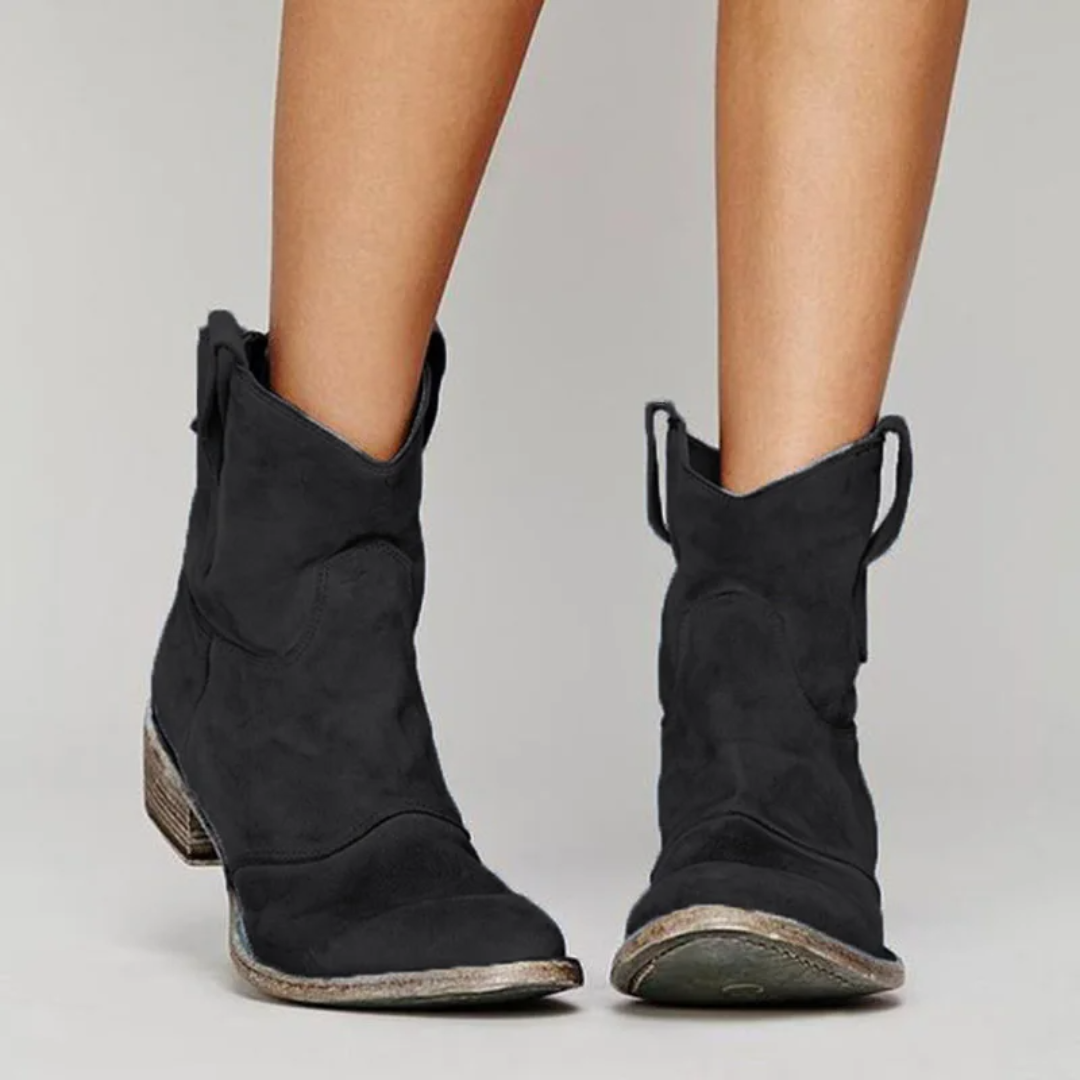 Women's Suede-Look Ankle Boots – Sleek Everyday Booties in 8 Colors