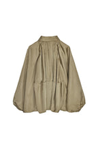 Women's Ruched Bomber Jacket – Draped Zip-Up Jacket with Shirt Collar
