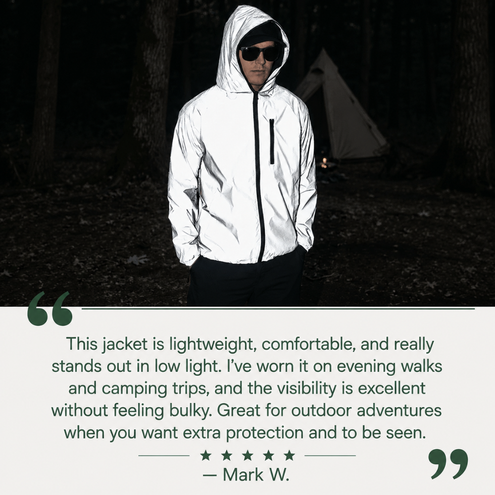 Women's Lightweight Outdoor Shell Jacket – Reflective Detail Walking Jacket