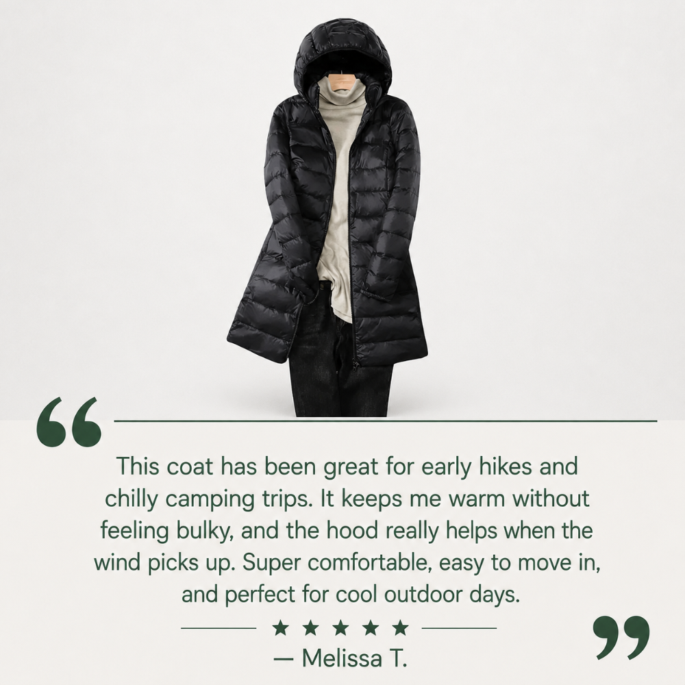 Women's Lightweight Packable Puffer Coat – Quilted Winter Walking Coat