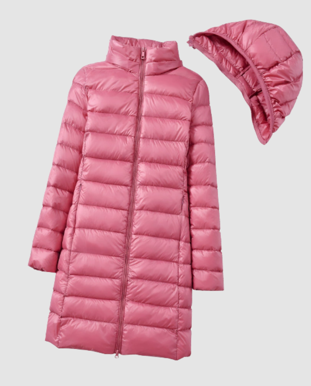 Women's Lightweight Hooded Puffer Jacket – Packable Quilted Jacket for Travel