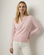 Beatrix | Women Crossover Collar Knit Sweater