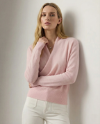 Beatrix | Women Crossover Collar Knit Sweater