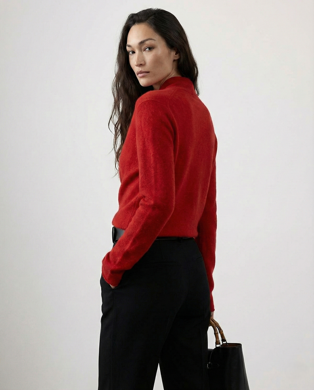 Beatrix | Women Crossover Collar Knit Sweater