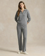Adeline | Women Polo Collar Knit Sweater and Harem Pants Two Piece Set