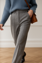 Camille | Women High Waist Straight Leg Tailored Trousers