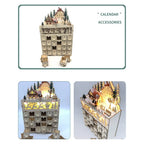 Elodie | Refillable Wooden LED Advent Calendar