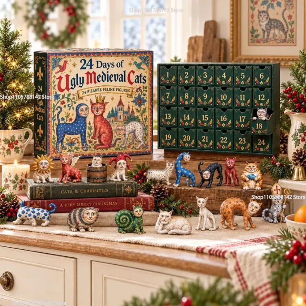 Cora | Medieval Cat 2D Acrylic Ornament Advent Calendar
