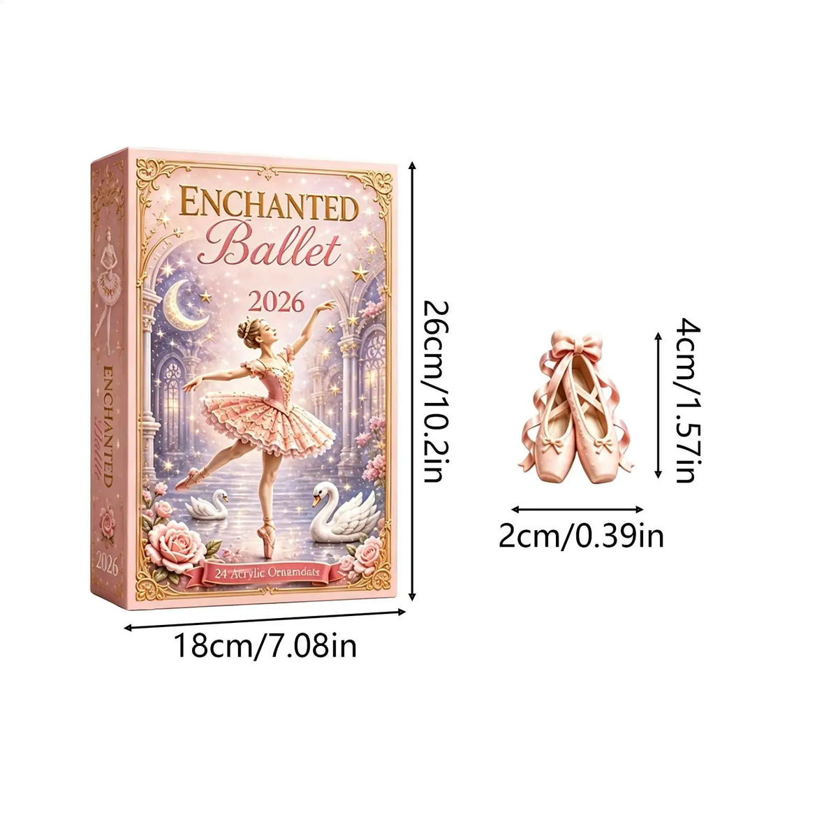 Esme | Ballet 2D Acrylic Ornament Advent Calendar