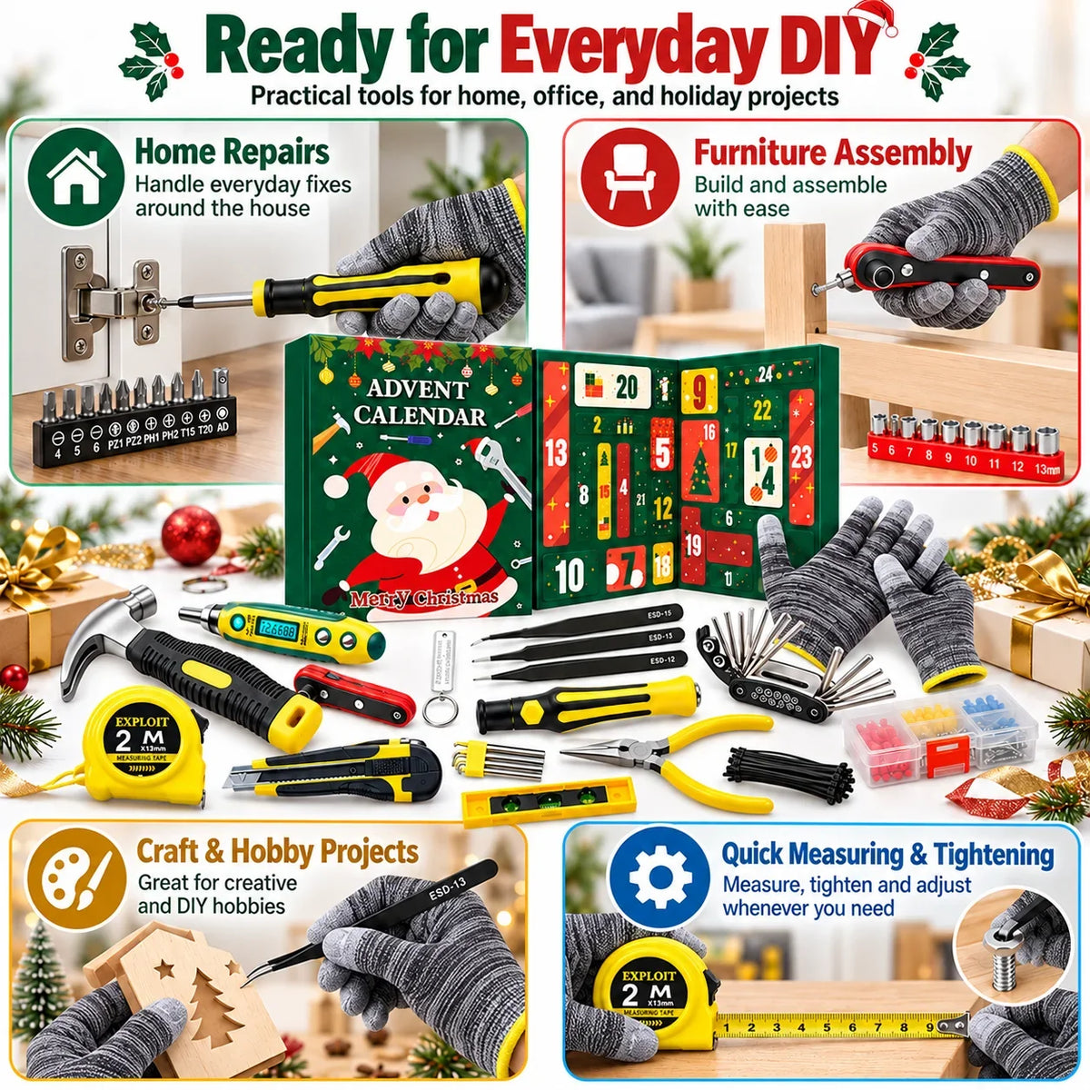 Grant | 24 Day Hand Tool Advent Calendar