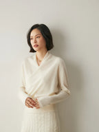 Beatrix | Women Crossover Collar Knit Sweater