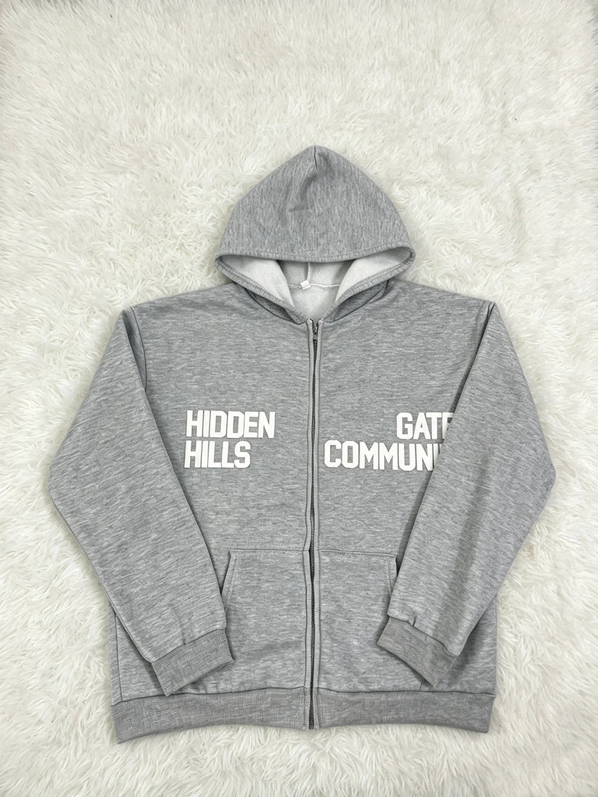 Women's Oversized Full-Zip Hoodie – Relaxed Hooded Sweatshirt Jacket