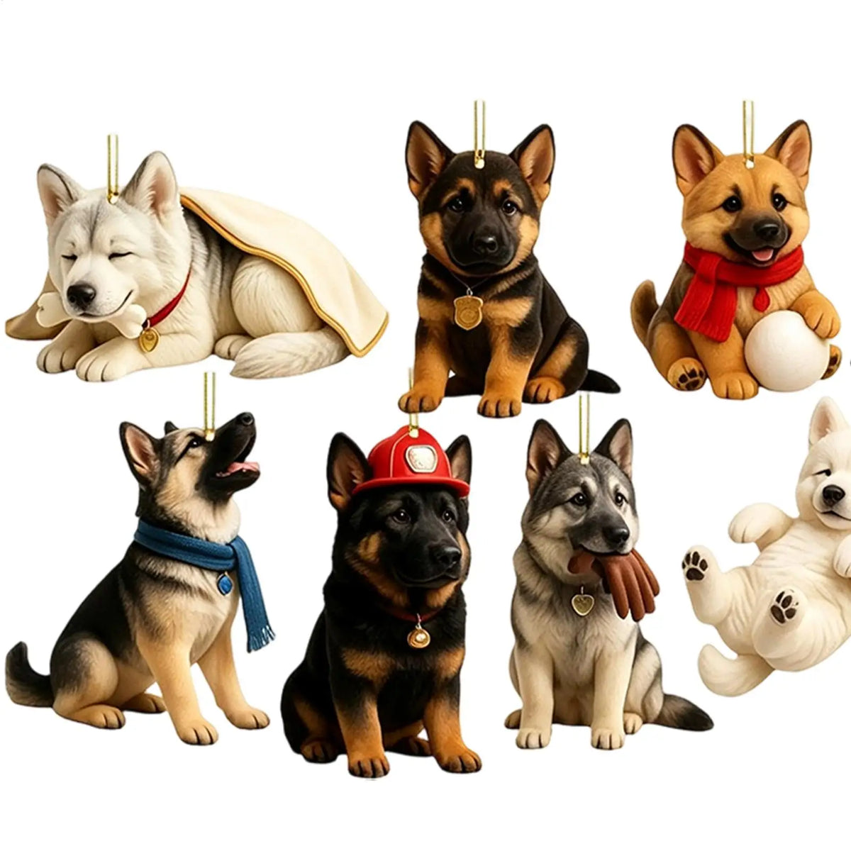 Duke | 24 Day German Shepherd Ornament Advent Calendar