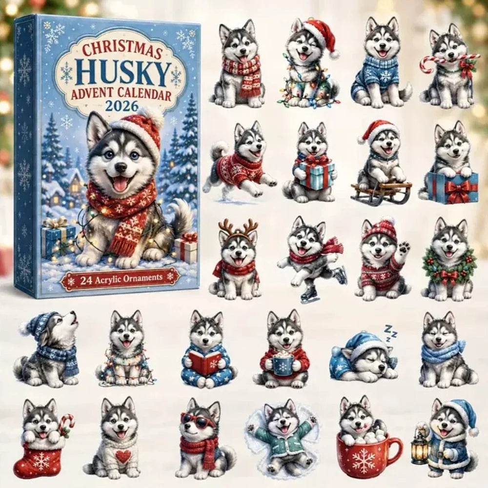 Juniper | 24 Day Husky Ornament Advent Calendar