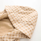 Bryony | Women Plaid Hooded Drawstring Jacket