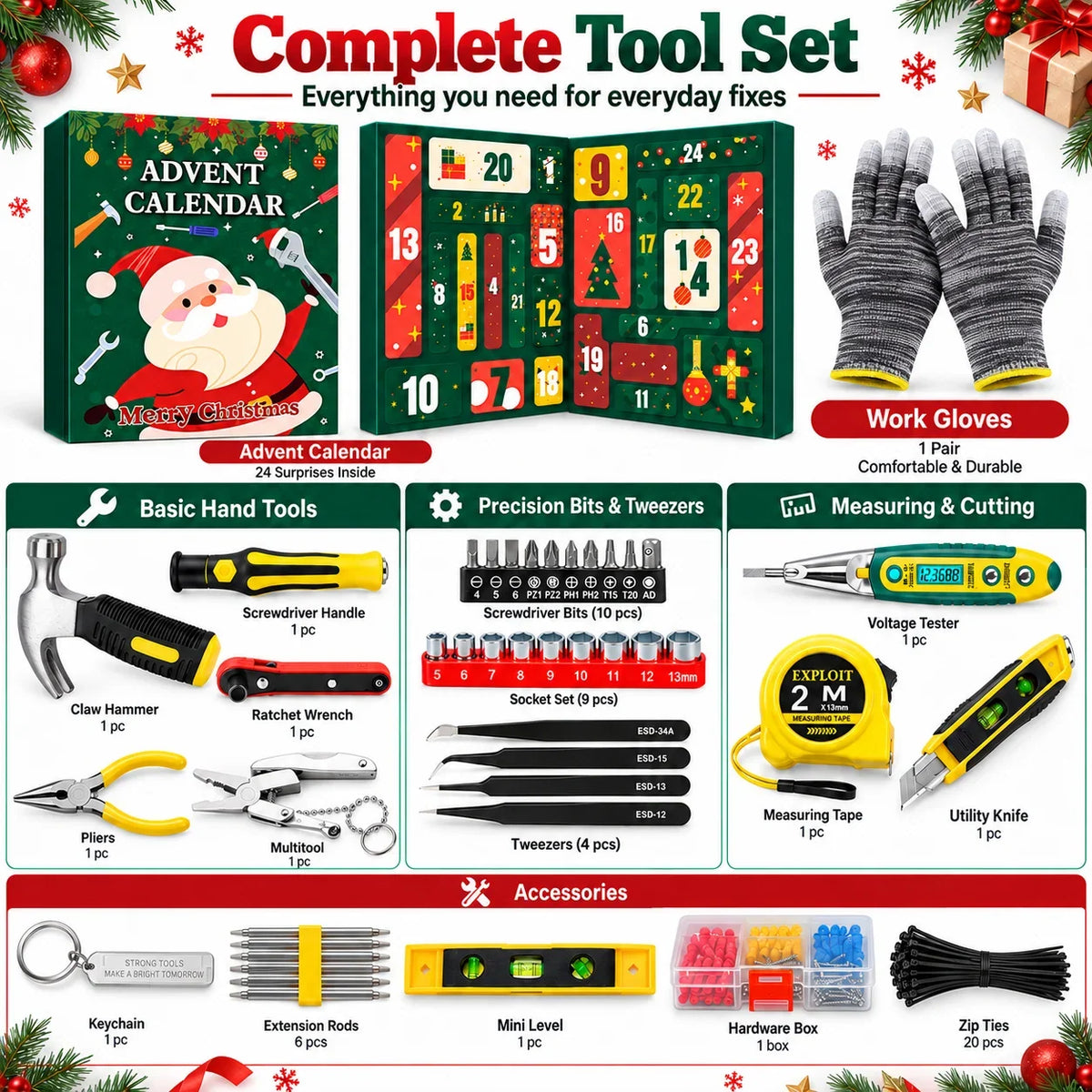 Grant | 24 Day Hand Tool Advent Calendar