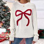 Liesel | Women Loose Round Neck Christmas Knit Pullover Sweater
