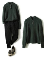 Women's Button-Up Cashmere Sweater