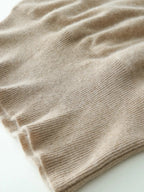 Women's Wrap Collar Knit Sweater – Soft Relaxed Long Sleeve Pullover