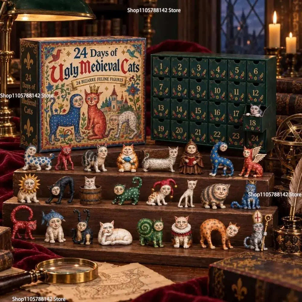 Cora | Medieval Cat 2D Acrylic Ornament Advent Calendar