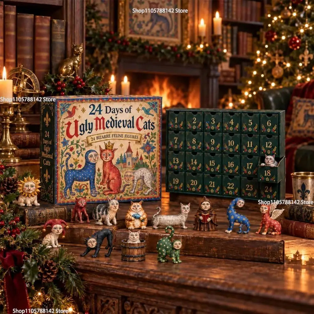 Cora | Medieval Cat 2D Acrylic Ornament Advent Calendar